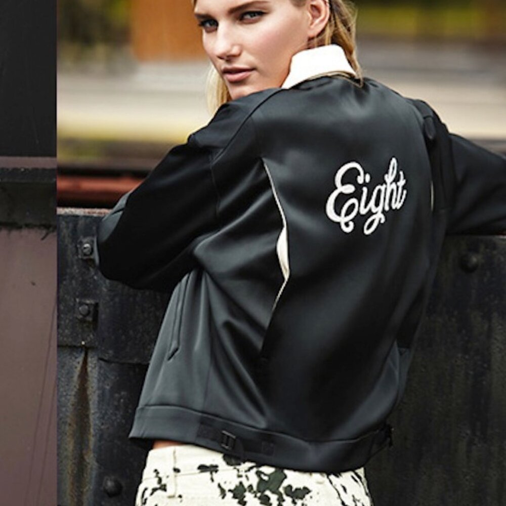 Rag & Bone Green Gables Dean Satin Track Jacket